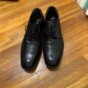 Elegant Black Leather Oxfords